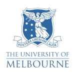 the university of melbourne blue on transparent logo